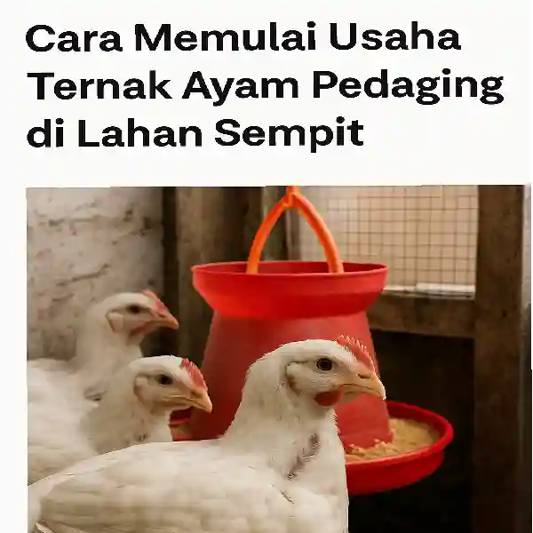 Cara Memulai Usaha Ternak Ayam Pedaging di Lahan Sempit